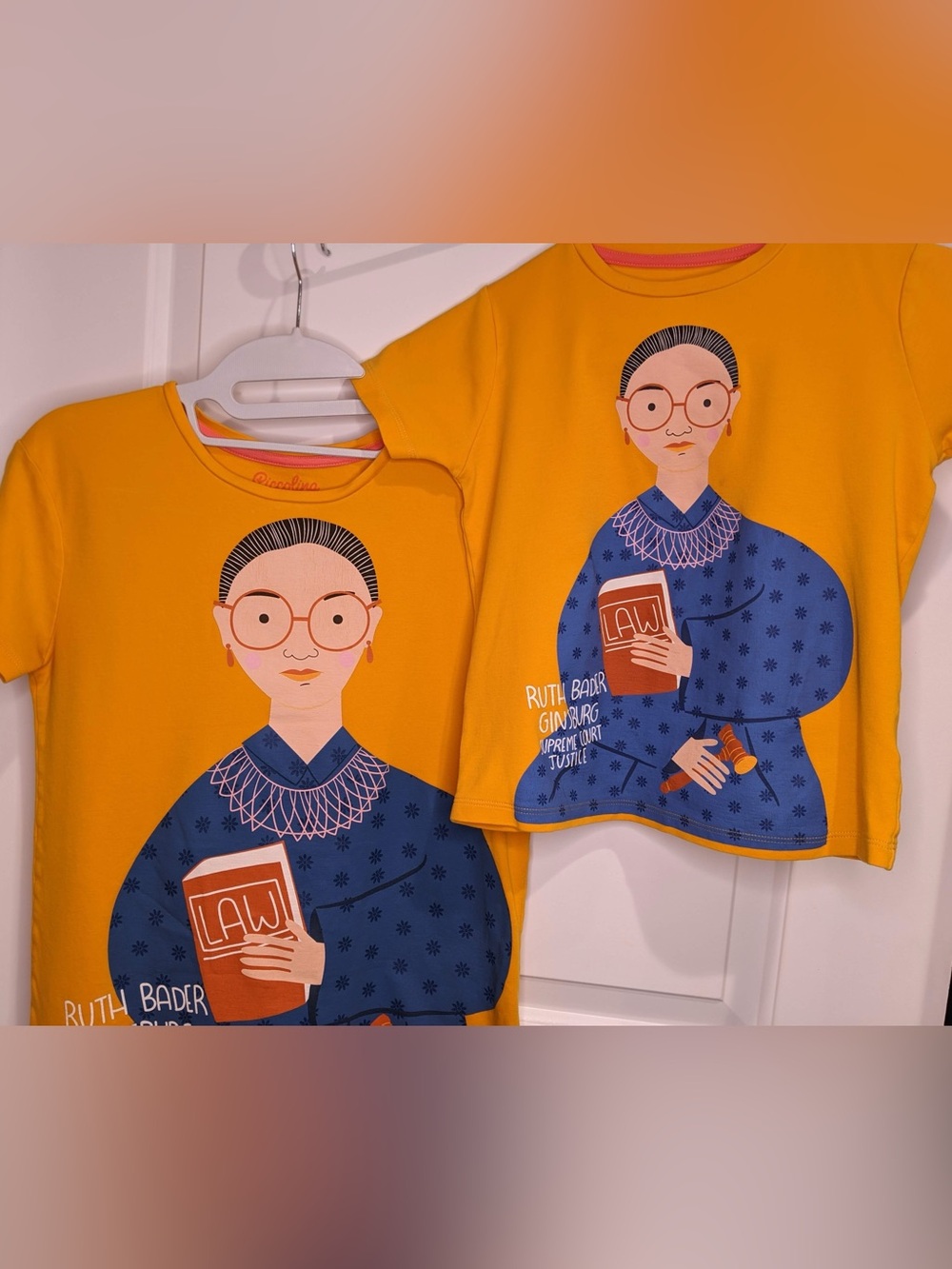 RBG matching graphic t-shirts - adult cds and kids 7 - Piccolina
